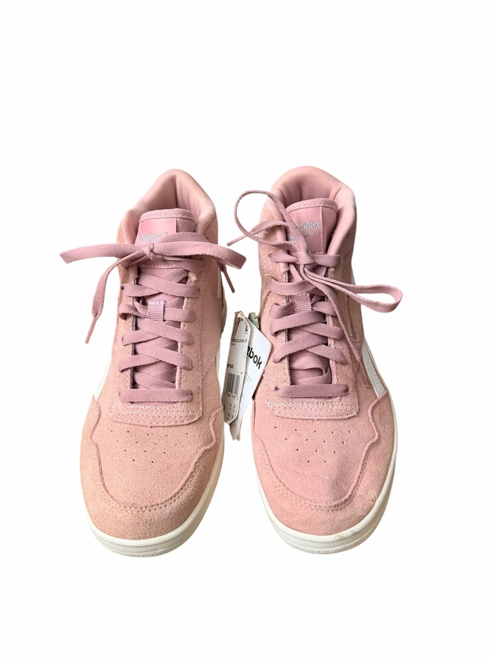 Reebok Women’s Blush Pink Suede High-Top Sneakers - Picture 3 of 5